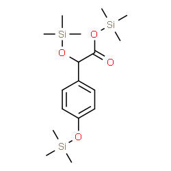 α,4-Bis(trimethylsiloxy)benzeneacetic acid trimethylsilyl ester结构式