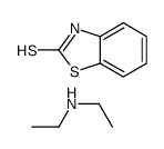 benzothiazole-2(3H)-thione, compound with diethylamine (1:1) Structure