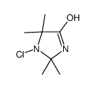 1-CHLORO-2,2,5,5-TETRAMETHYL-4-IMIDAZOLIDINONE Structure