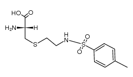 3-(2-p-toluenesulfonamidoethylthio) alanine结构式
