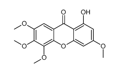 1-hydroxy-3,5,6,7-tetramethoxyxanthen-9-one结构式