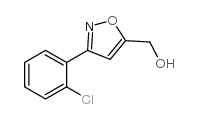 3-(2-氯苯基)-5-异噁唑甲醇结构式