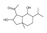 7-乙酰基-5,8-二羟基-4-异丙基-1-甲基双环[4.3.0]壬烷结构式