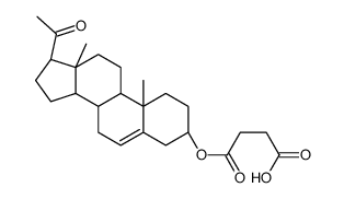 3β-hydroxypregn-5-en-20-one 3-(hydrogen succinate) Structure