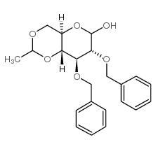 4,6-O-乙叉-2,3-二-O-苄基-D-葡萄糖结构式