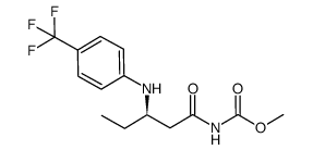 (3R)-[3-(4-trifluoromethylphenylamino)pentanoyl]carbamic acid methyl ester Structure
