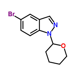 5-Bromo-1-(tetrahydro-2H-pyran-2-yl)-1H-indazole structure
