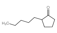 2-pentyl cyclopentanone Structure