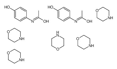 N-(4-hydroxyphenyl)acetamide,morpholine结构式