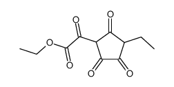 (3-ethyl-2,4,5-trioxo-cyclopentyl)-glyoxylic acid ethyl ester Structure