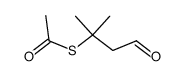S-(2-methyl-4-oxobutan-2-yl) ethanethioate结构式