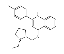 N-[(1-ethylpyrrolidin-2-yl)methyl]-2-(4-methylphenyl)quinolin-4-amine Structure