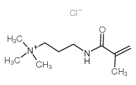 N,N,N-三甲基-3-(2-甲基烯丙酰氨基)-1-氯化丙铵 溶液结构式