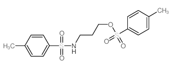 4-methyl-N-[3-(4-methylphenyl)sulfonyloxypropyl]benzenesulfonamide结构式