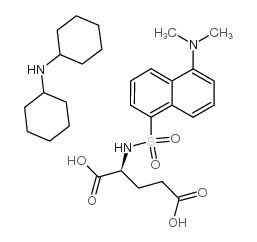 dansyl-l-glutamic acid di(cyclohexylammonium) salt Structure