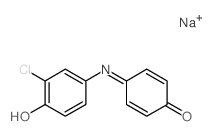 4-(3-chloro-4-hydroxy-phenyl)iminocyclohexa-2,5-dien-1-one结构式
