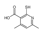 2-疏基-4,6-二甲基烟酸结构式