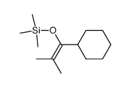 ((1-cyclohexyl-2-methylprop-1-en-1-yl)oxy)trimethylsilane Structure