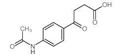 3-(4-乙酰基氨基苯甲酰基)丙酸结构式