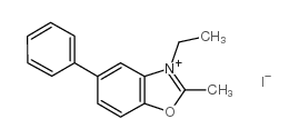 3-乙基-2-甲基-5-苯基苯并噁唑-3-碘结构式