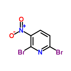 2,6-二溴-3-硝基吡啶结构式