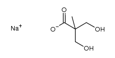 2,2-bis(hydroxymethyl)propionic acid sodium salt Structure