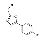 2-(4-溴苯基)-5-(氯甲基)-1,3,4-恶二唑结构式