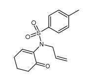 N-allyl p-toluenesulfonamido-2 cyclohexene-2 one结构式