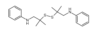 N,N'-(2,2,5,5-tetramethyl-3,4-dithia-hexane-1,6-diyl)-bis-aniline结构式