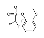 (2-methylsulfanylphenyl) trifluoromethanesulfonate结构式
