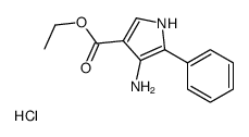 ethyl 4-amino-5-phenyl-1H-pyrrole-3-carboxylate,hydrochloride Structure