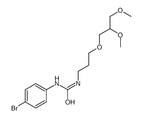 1-(4-bromophenyl)-3-[3-(2,3-dimethoxypropoxy)propyl]urea Structure