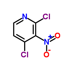 2,4-二氯-3-硝基吡啶结构式
