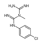 1-carbamimidoyl-2-(4-chlorophenyl)-1-methylguanidine结构式