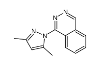 1-(3,5-dimethylpyrazol-1-yl)phthalazine结构式