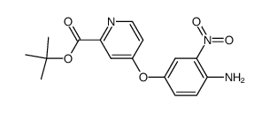 tert-butyl 4-(4-amino-3-nitrophenoxy)picolinate结构式