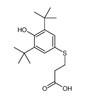 3-(3,5-ditert-butyl-4-hydroxyphenyl)sulfanylpropanoic acid Structure