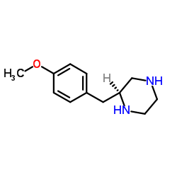 (2S)-2-(4-Methoxybenzyl)piperazine Structure