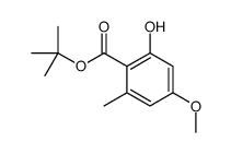 tert-butyl 2-hydroxy-4-methoxy-6-methylbenzoate Structure