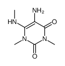 5-amino-1,3-dimethyl-6-(methylamino)pyrimidine-2,4-dione Structure