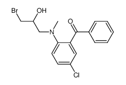 {2-[(3-Bromo-2-hydroxy-propyl)-methyl-amino]-5-chloro-phenyl}-phenyl-methanone Structure