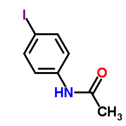 N-(4-碘苯基)乙酰胺结构式
