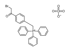 [4-(2-bromoacetyl)phenyl]methyl-triphenylphosphanium,perchlorate Structure