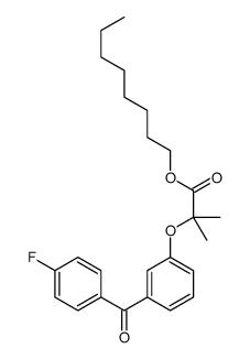 octyl 2-[3-(4-fluorobenzoyl)phenoxy]-2-methylpropanoate Structure