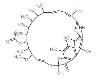 Rifamycin,N,15-didehydro-15-deoxo-15,3-(iminomethylene)- (9CI) Structure