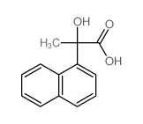 2-hydroxy-2-naphthalen-1-yl-propanoic acid结构式