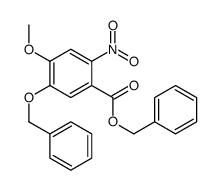 BENZYL 5-(BENZYLOXY)-4-METHOXY-2-NITROBENZOATE Structure