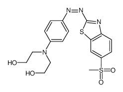 2,2’-[[4-[[6-(甲磺酰基)-2-苯并噻唑基]偶氮]苯基]亚氨基]双乙醇结构式