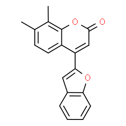 4-(1-Benzofuran-2-yl)-7,8-dimethyl-2H-chromen-2-one结构式