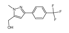[2-Methyl-5-[4-(trifluoromethyl)phenyl]pyrazol-3-yl]methanol Structure